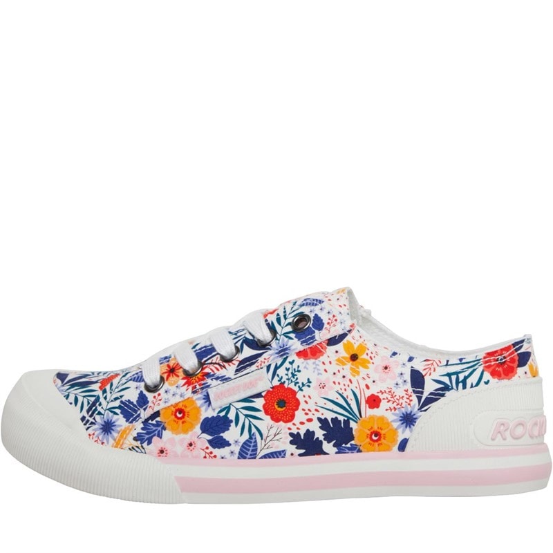 Rocket Dog Womens Jazzin Canvas Pumps Malden Floral White Multi
