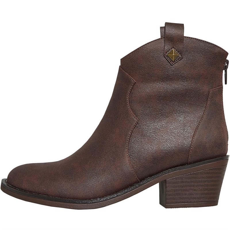 Rocket Dog Womens Yolanda Heeled Ankle Boots Chocolate