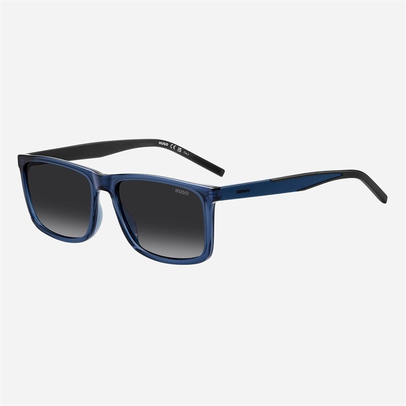 HUGO Mens Rectangular Sunglasses Blue