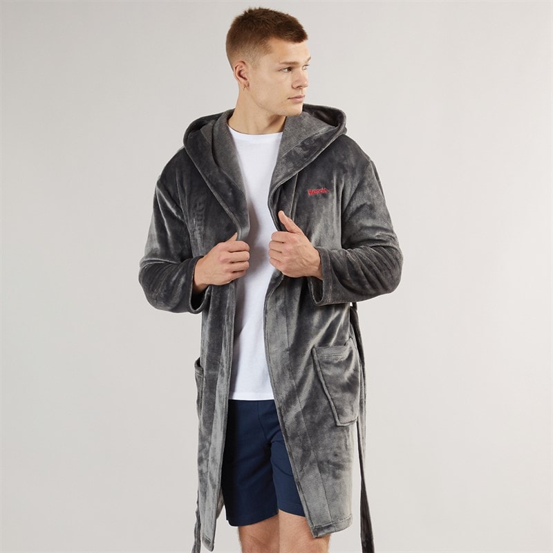 Bench Mens Barrera Dressing Gown Charcoal