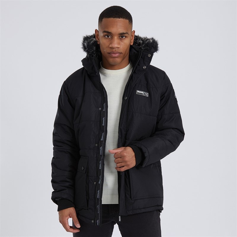 Bench Mens Koufax Padded Parka Black