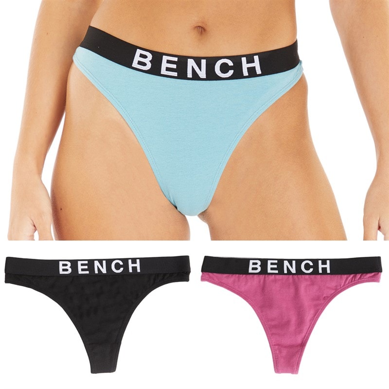 Bench Womens Spirit Three Pack Thongs Multi