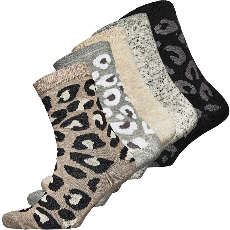 Bench Womens Heather Five Pack Socks Multi