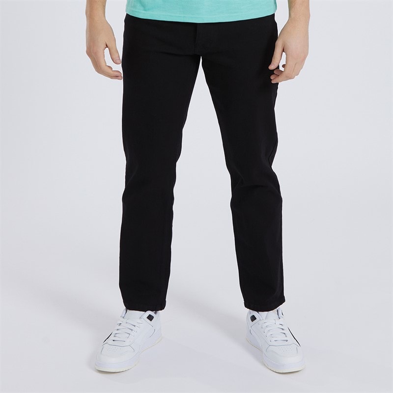 Bench Mens Stuart Straight Fit Jeans Black