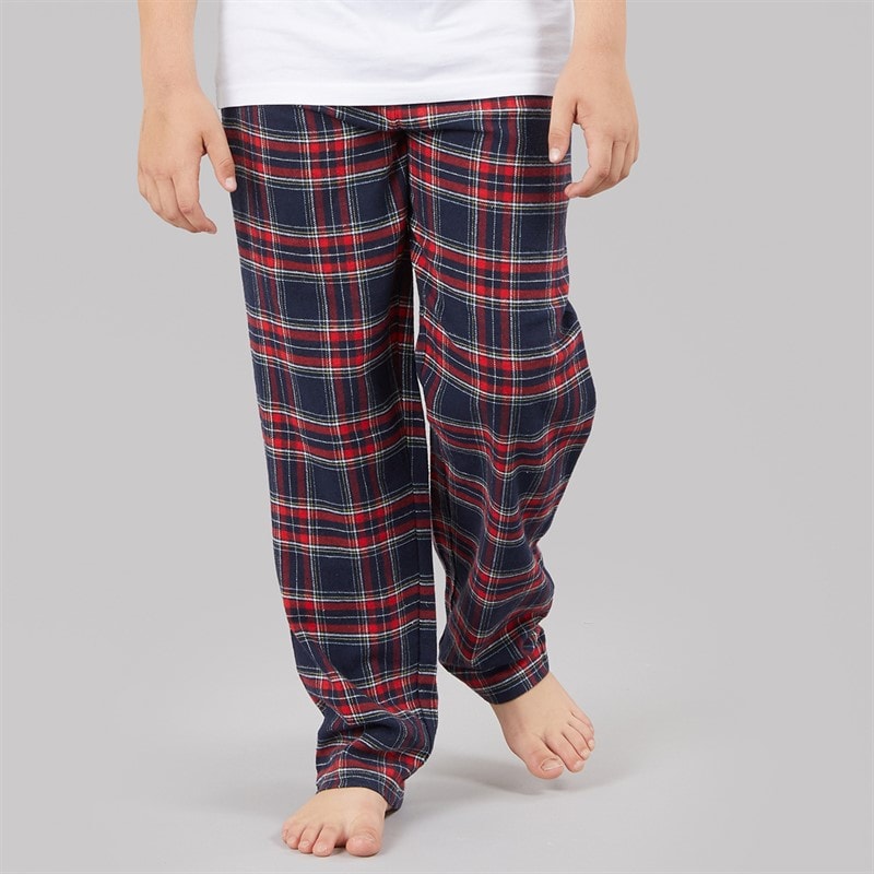 Bench Boys Folau Flannel Check Lounge Pants Navy/Red/White/Yellow Check Flannel