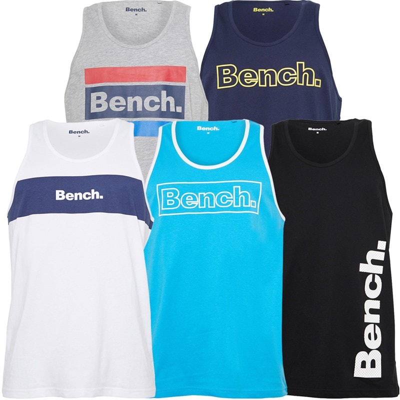 Bench Mens Raxley Five Pack Vests Mixed