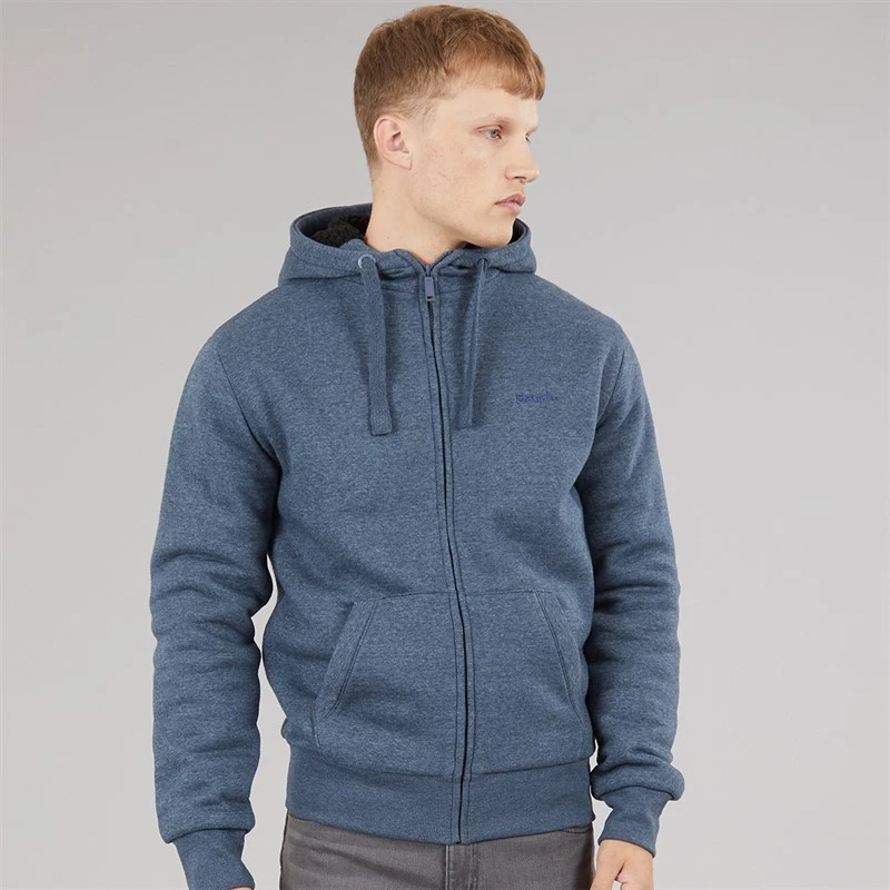Bench Mens Baraz Hoodie Navy Marl