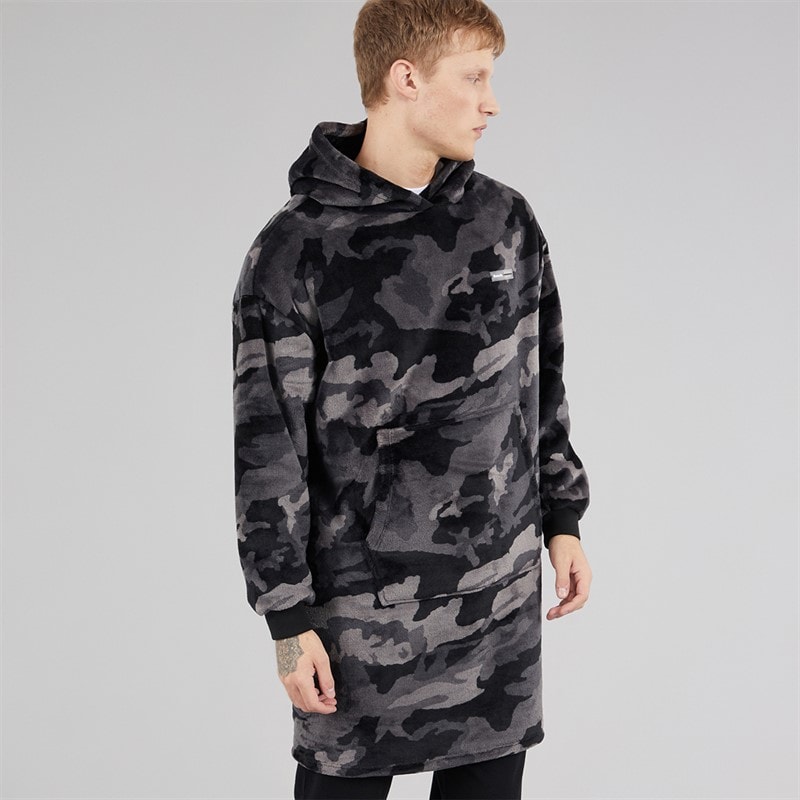 Bench Mens Ossit Snuggle Fleece Black Camo