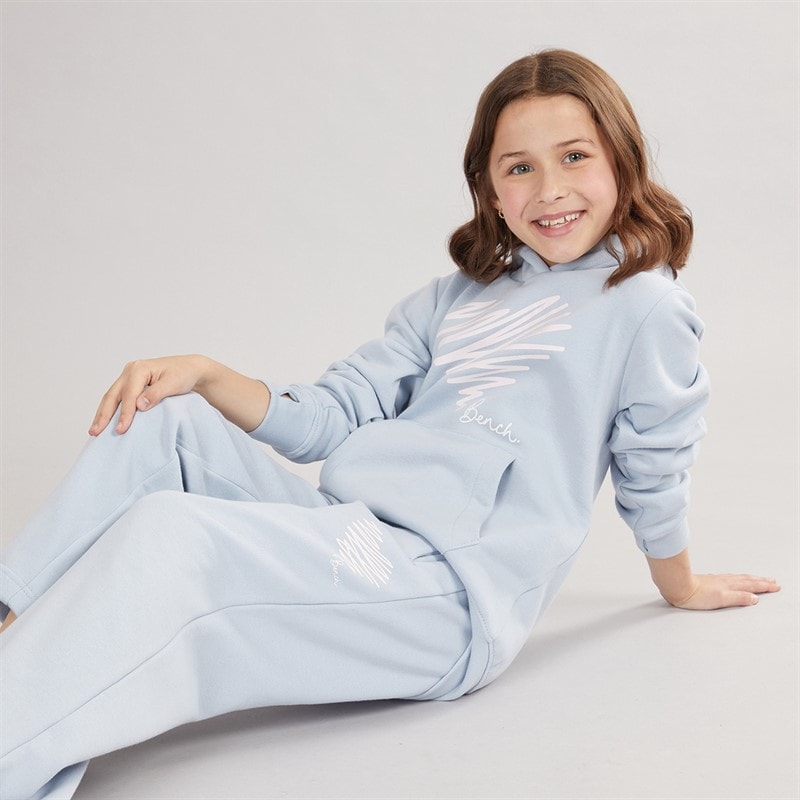 Bench Girls Rosegold Tracksuit Set Light Dusky Blue