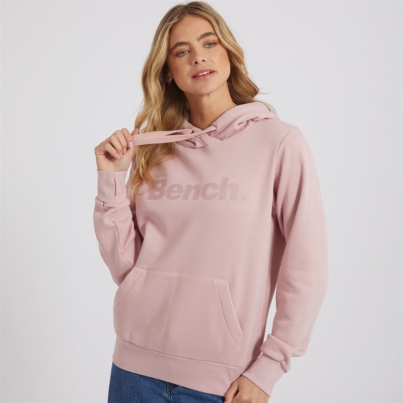 Bench Womens Lerenna Hoodie Washed Dusky Pink