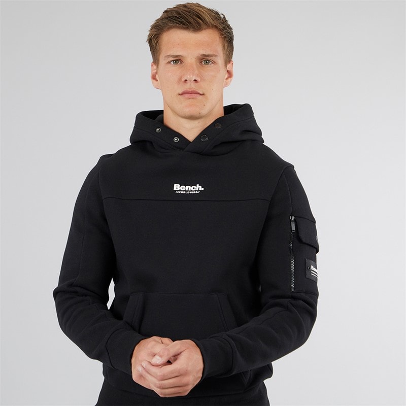 Bench Mens Dimora Utility Hoodie Black