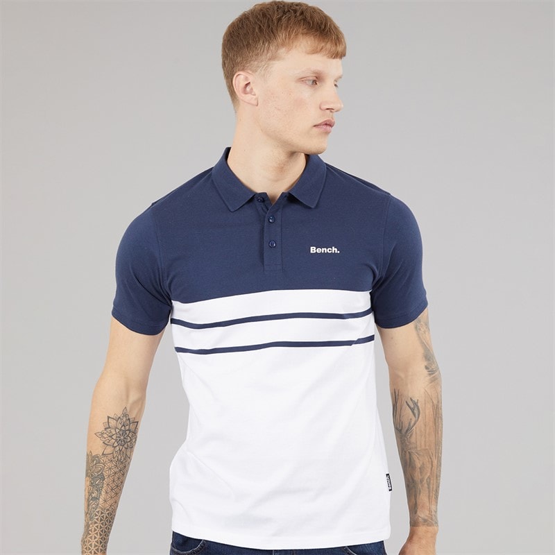 Bench Mens Shaw Polo Shirt Navy