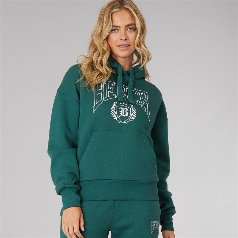 Bench Womens Bartha Hoodie Deep Emerald