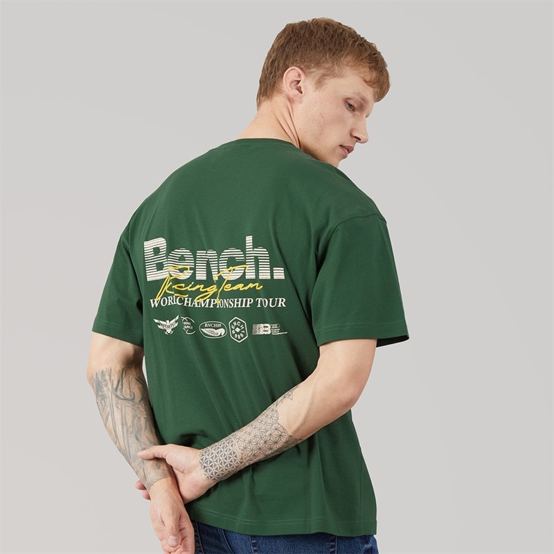 Bench Mens Bastio Oversized T-Shirt Primal Green