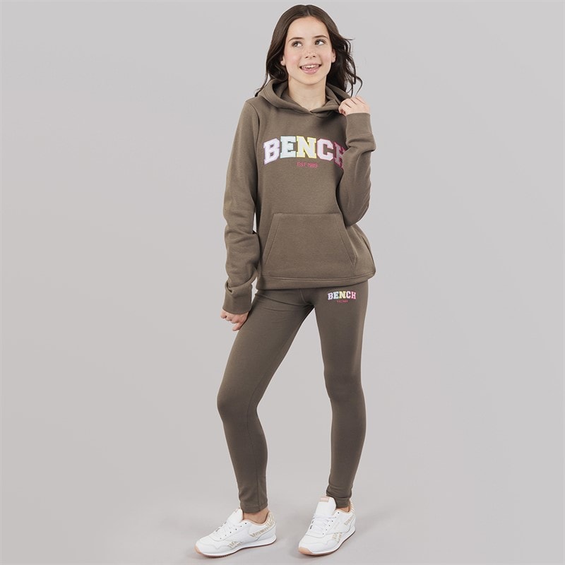 Bench Girls Pixiepop Hoodie And Leggings Set Charcoal