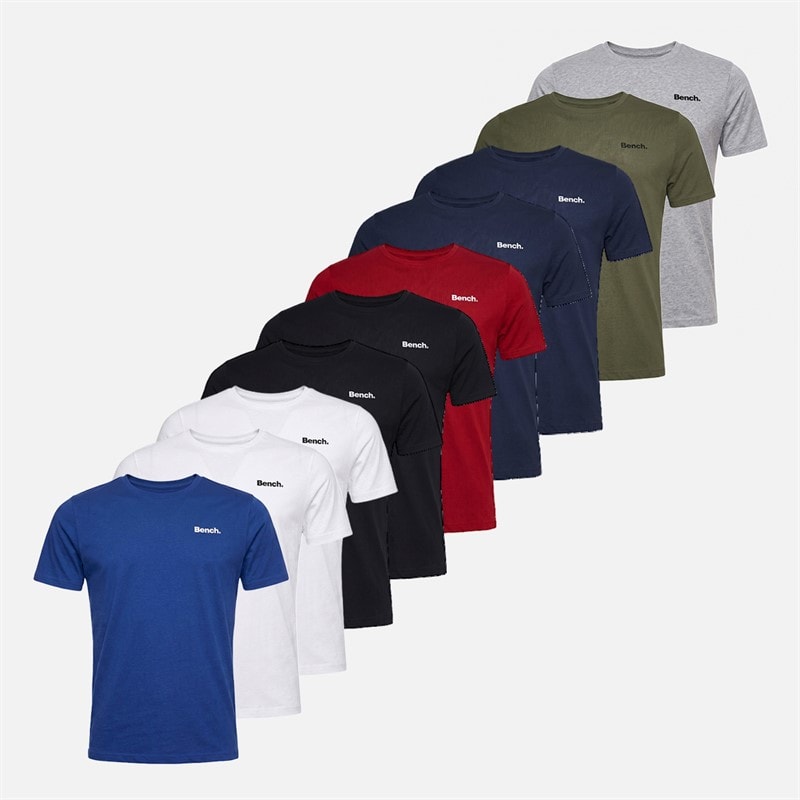 Bench Mens Colossus Ten Pack T-Shirts Assorted