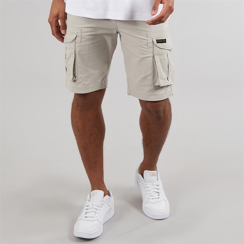 Bench Mens Noahs 2 Cargo Shorts Greige
