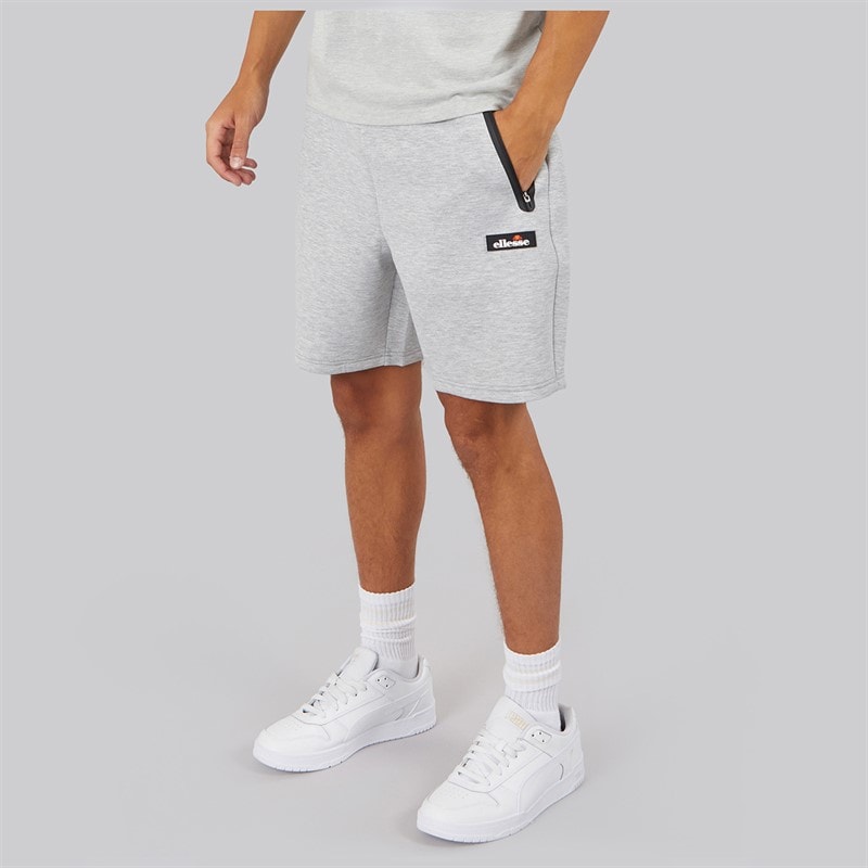 Ellesse Mens Burst Shorts Light Grey Marl