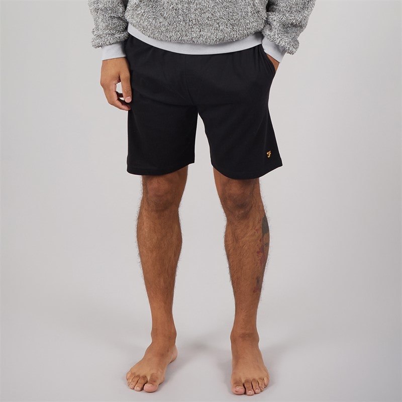 Farah Mens Kielder Lounge Shorts Black