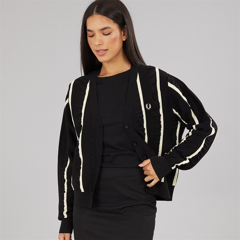 Fred Perry Womens Cardigan Black