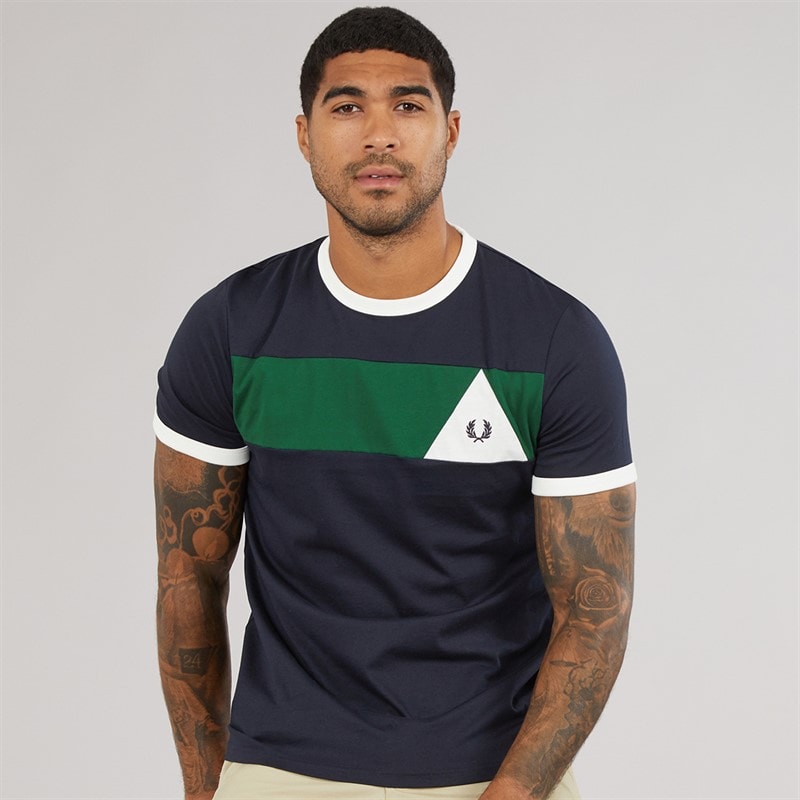 Fred Perry Mens T-Shirt Navy