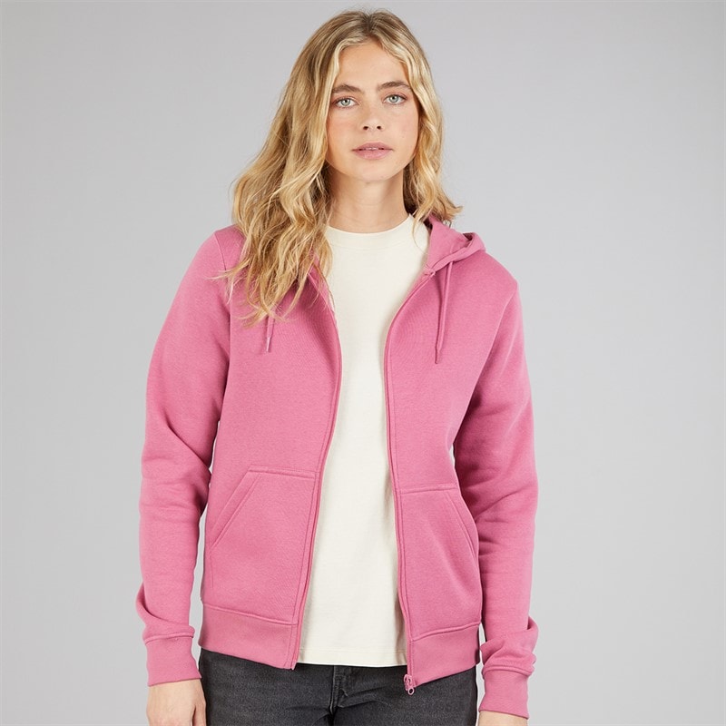 Board Angels Womens Zip-Through Hoodie Rose Wine