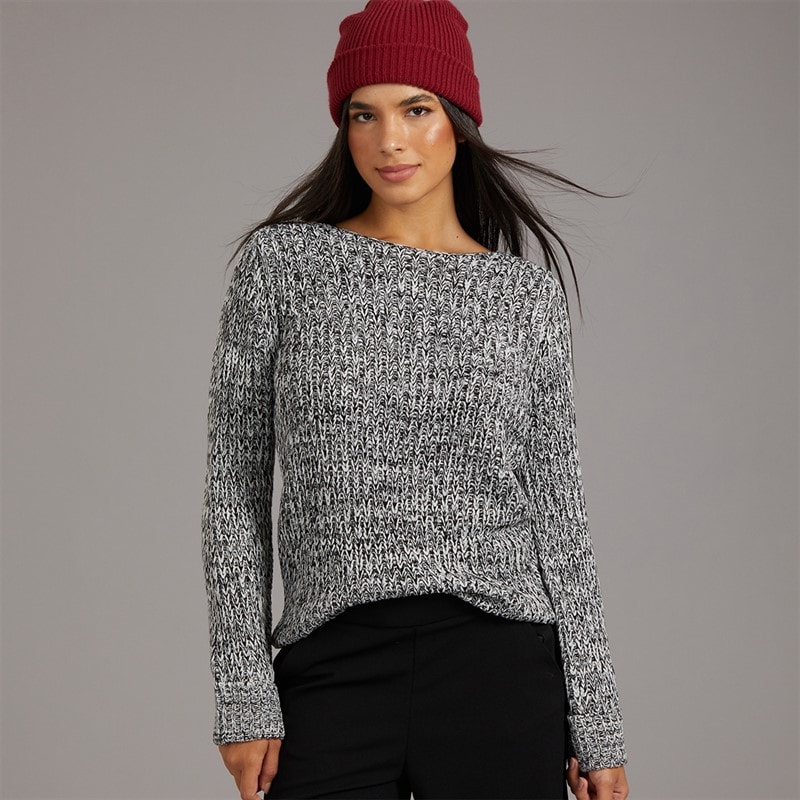 Board Angels Womens Scoop Neck Sweater Multi
