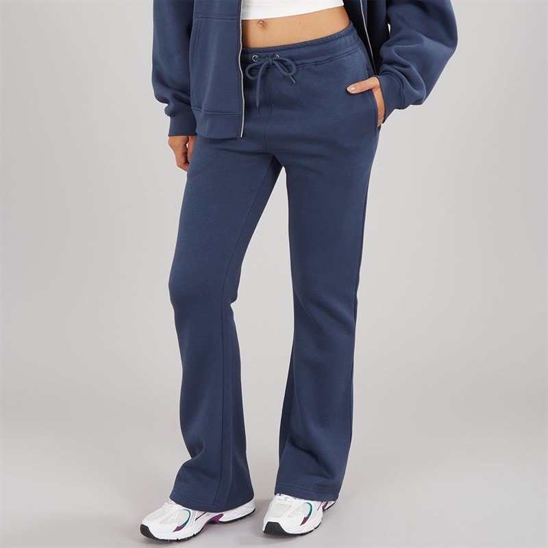 Board Angels Womens Kick Flared Joggers Washed Midnight Blue