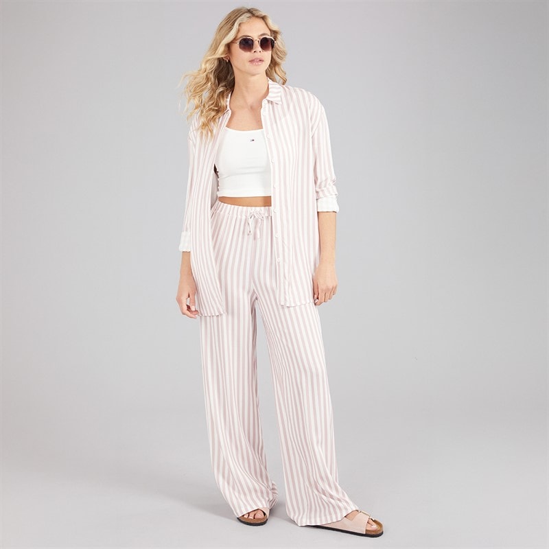 Board Angels Womens Set Long Shirt And Trousers Set Pink