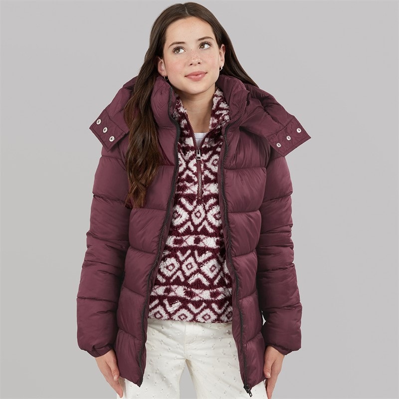Board Angels Girls Hooded Coat undy Burg
