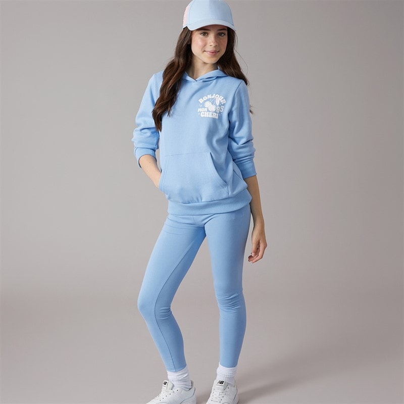Board Angels Girls Hoodie And Leggings Set Blue Tbc