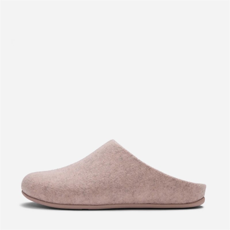 FitFlop Womens Flowease Felt Slippers Mahogany Rose