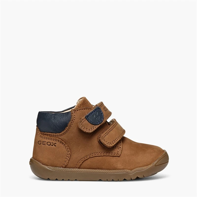 GEOX Infant Boys Macchia Velcro Trainers Whisky