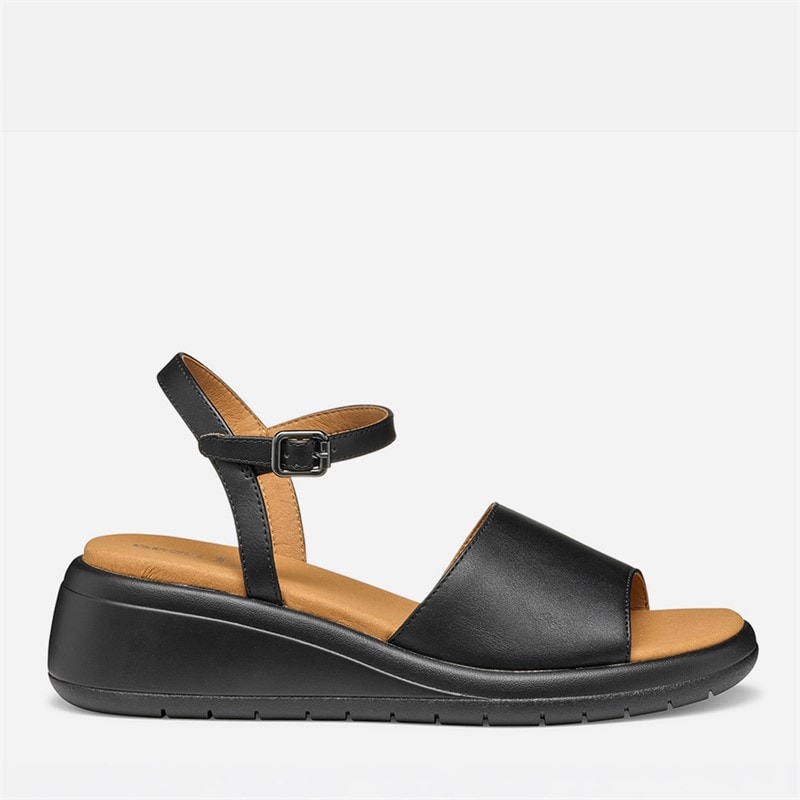 GEOX Womens Meliconia Wedge Sandals Black
