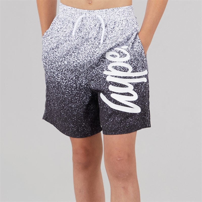 Hype Boys Speckle Swim Shorts White/Black