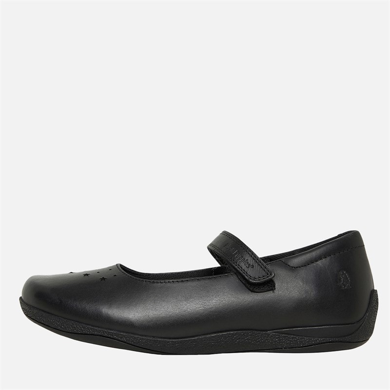 Hush Puppies Junior Girls Wide Fit Starmaker Mary Jane School Shoes Black