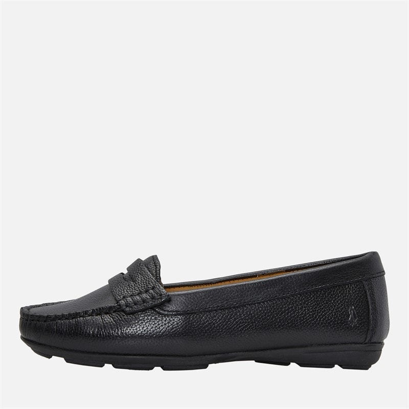 Hush Puppies Womens Margot Loafers Black Leather/Black Sole