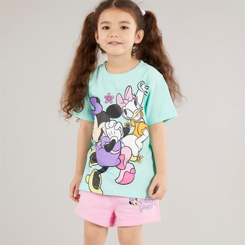 Disney Girls T-Shirt And Shorts Set Multi