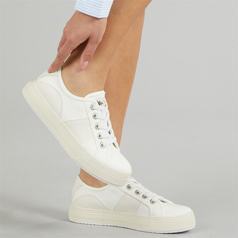 Blowfish Womens Malibu Super Smile Canvas Shoes White