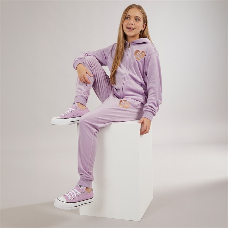 Juicy Couture Girls Velour Tracksuit Lavenula