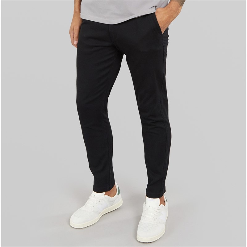 JACK & JONES Mens Marco Ford Chinos Black
