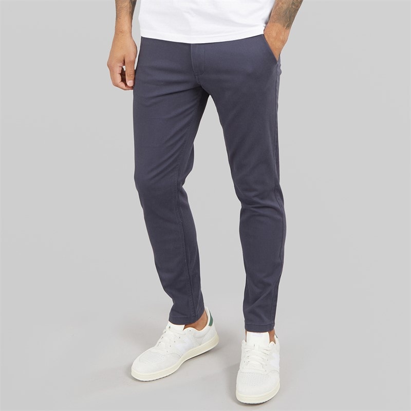 JACK & JONES Mens Marco Ford Chinos Navy Blazer