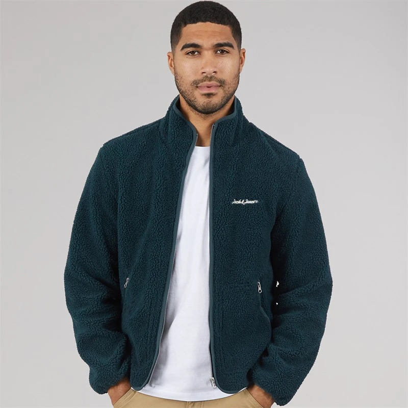 JACK & JONES Mens Norrebro Teddy Jacket Magical Forest