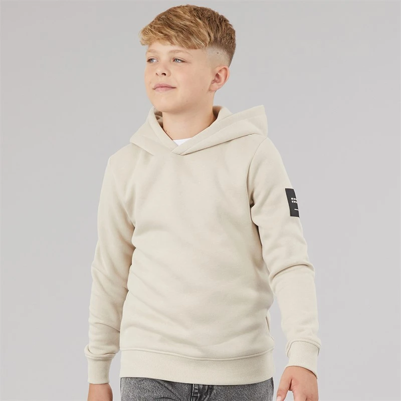 JACK & JONES Boys Cleveland Hoodie Moonbeam