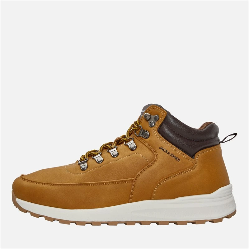 JACK & JONES Mens Melfort PU Boots Honey