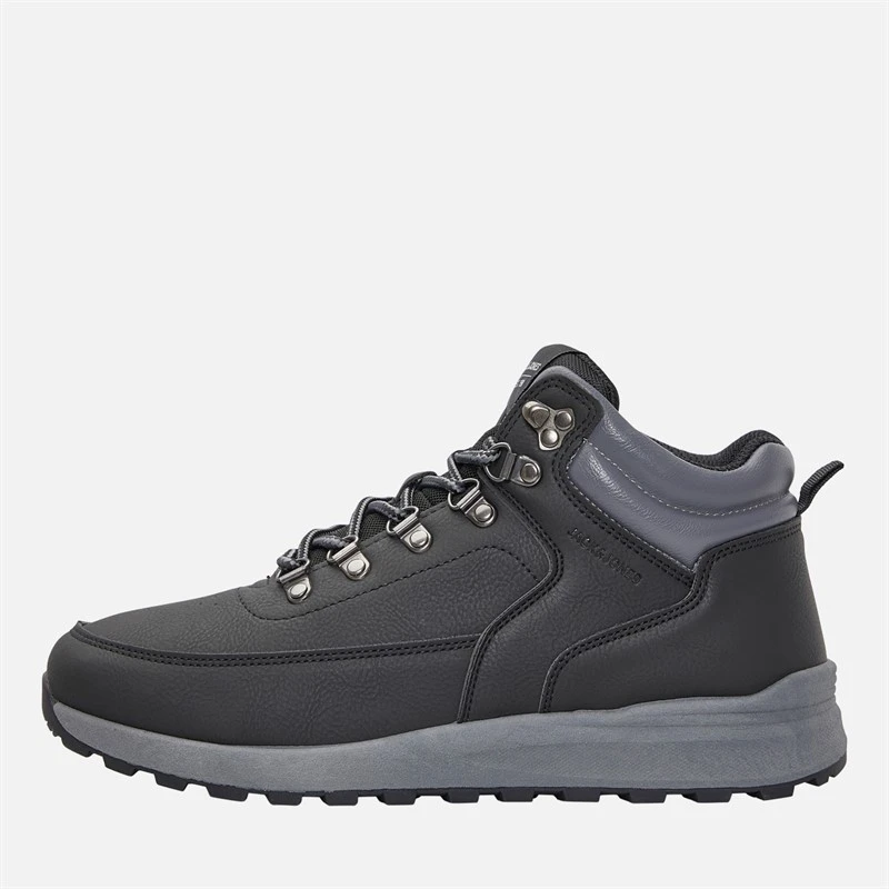 JACK & JONES Mens Melfort PU Boots Anthracite