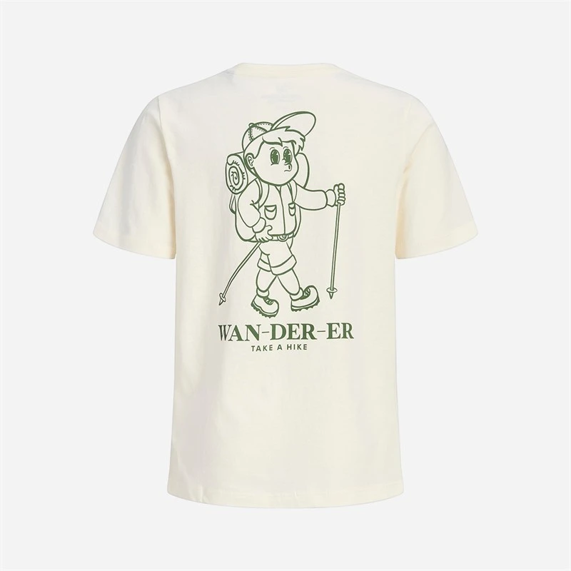 JACK & JONES Boys Wanderer T-Shirt Antique White