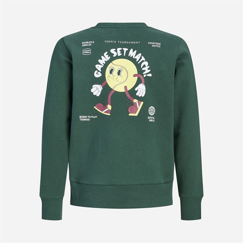 JACK & JONES Boys Game Set Match Sweatshirt Sycamore