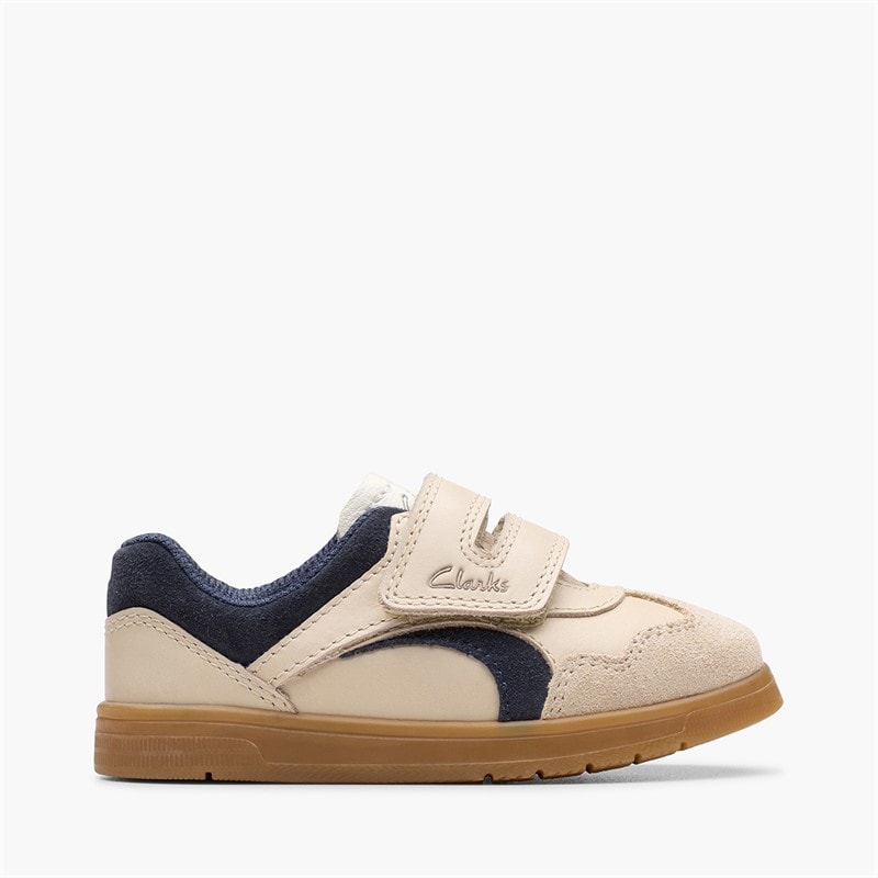 Clarks Infant Disco Vibe F-Fit Trainers Neutral