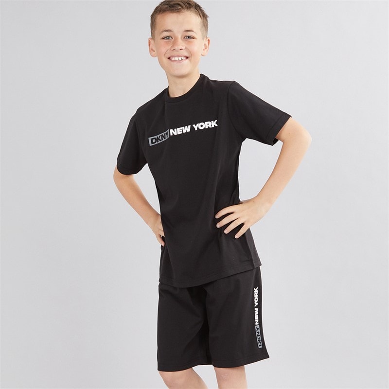 DKNY Boys T-Shirt And Shorts Set Black